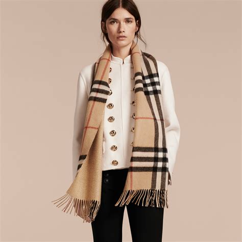 burberry camel scarf